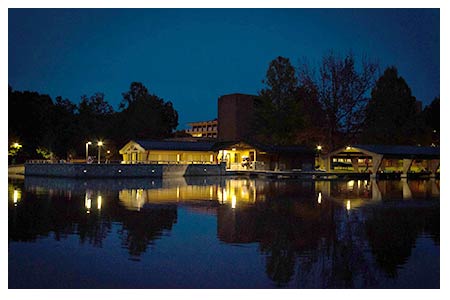 Becker Pavilion at Night