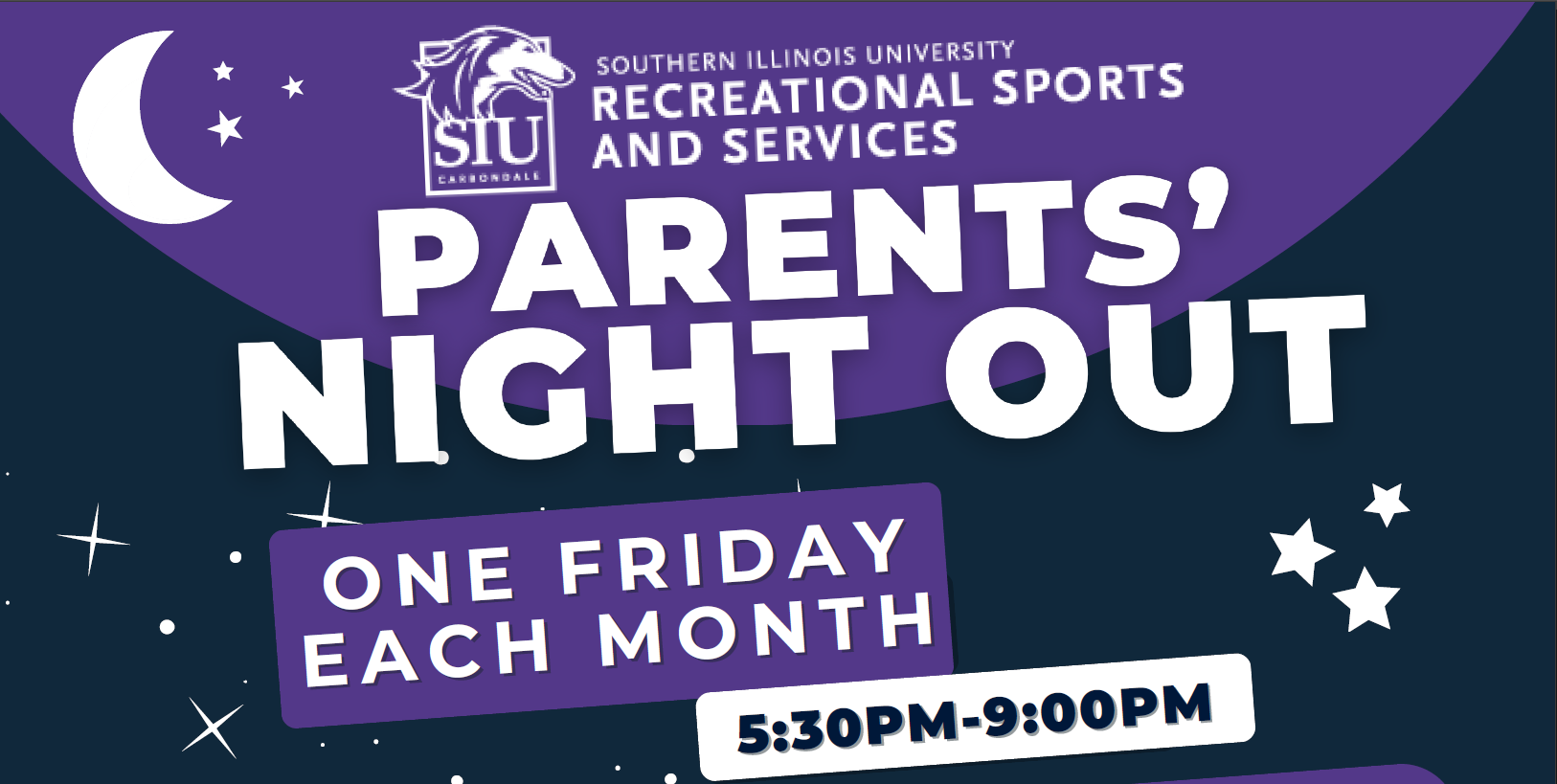 Enjoy a well-deserved night out while your kids have a blast at the SIU Rec Center!